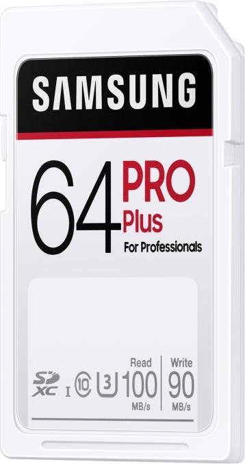 Actual product image Samsung PRO Plus (64 GB, SDXC, U3, UHS-I)