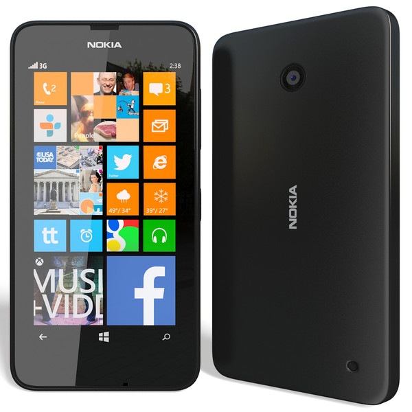 Nokia Lumia 630 (8 GB, Black, 4.50", Dual SIM, 5 Mpx, 3G)