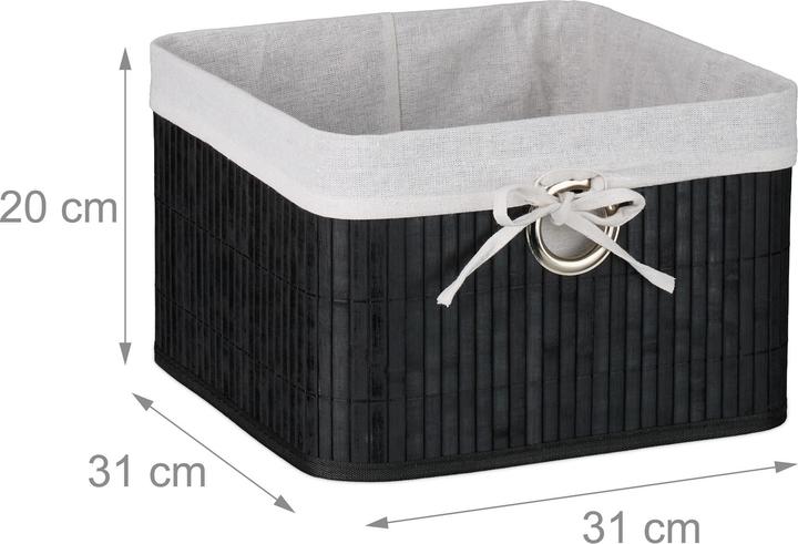 Produktbild Relaxdays Aufbewahrungskorb-Set (1 x, 31 x 31 x 20 cm)