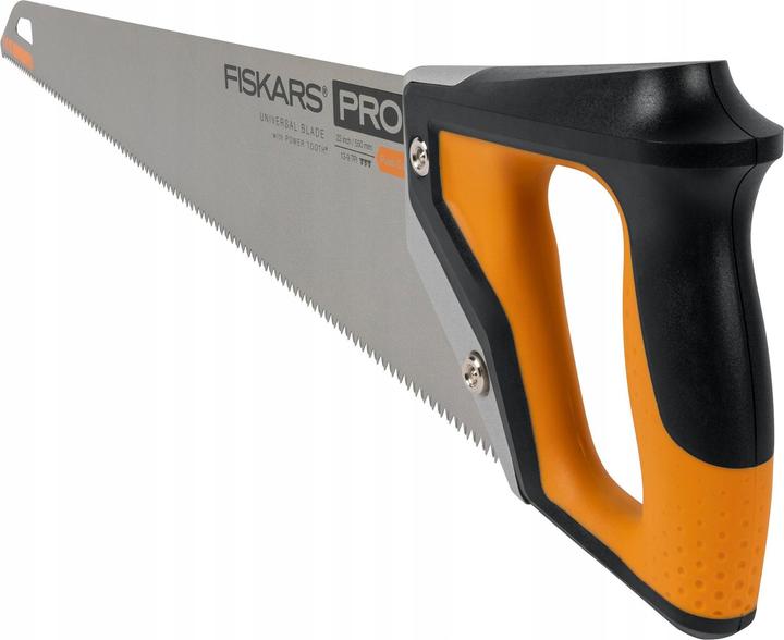 Produktbild Fiskars Pro Handsäge für Holz, Laminat und PVC, Sägeblattlänge: 55 cm, 7 TPI, Schwarz/Orange, PowerT