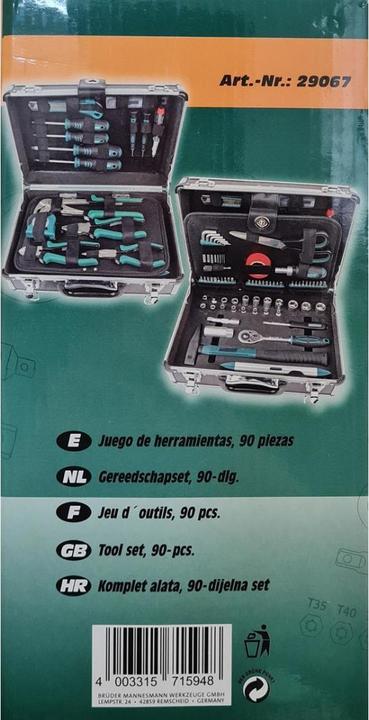 Produktbild Mannesmann Werkzeugkoffer (90 Teile)