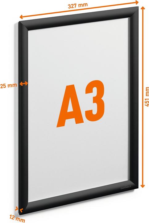 Actual product image Durable Snap frame (A3)