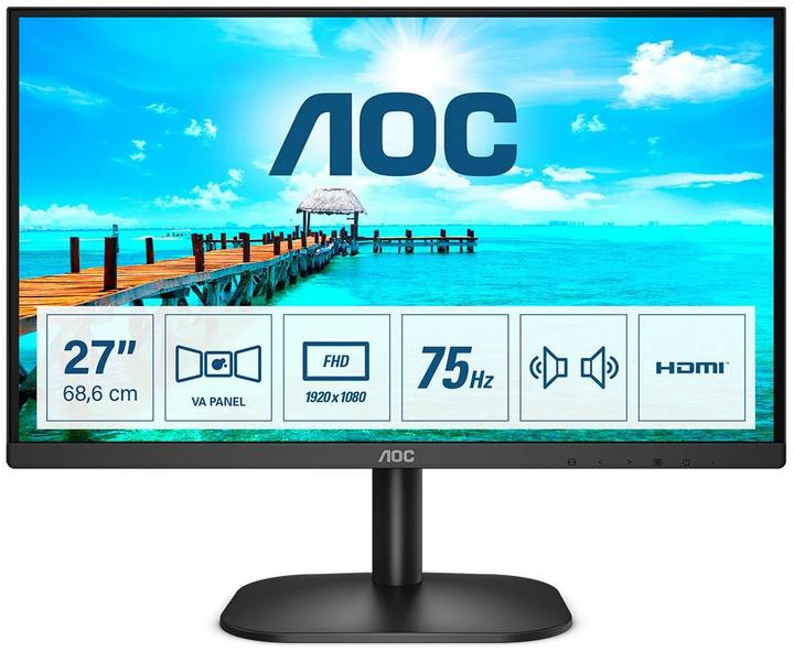 Actual product image AOC 27B2AM 27 inch VA FHD 1920 x 1080 16:9 4000:1 250 cd (1920 x 1080 pixels, 27")