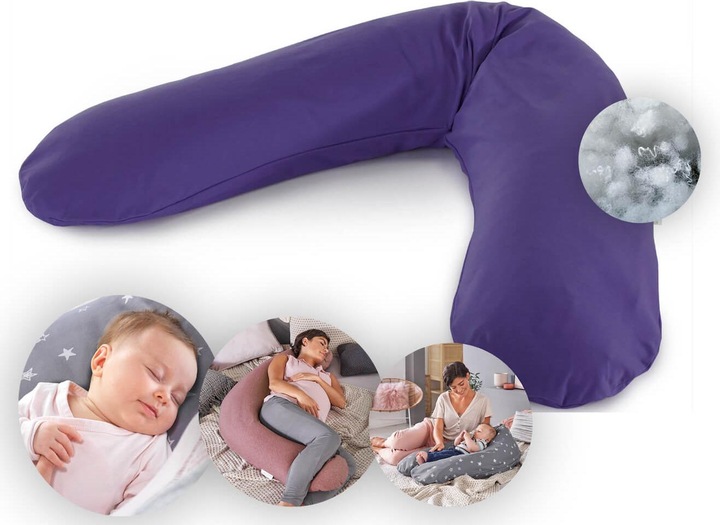 Produktbild Theraline Stillkissen "Das Original" mit Polyester Hohlfaser Füllung inkl. Bezug 190 cm (190 cm)