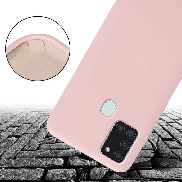 Actual product image Cadorabo TPU Cover Mobile Phone Chain Liquid (Samsung Galaxy A21s)