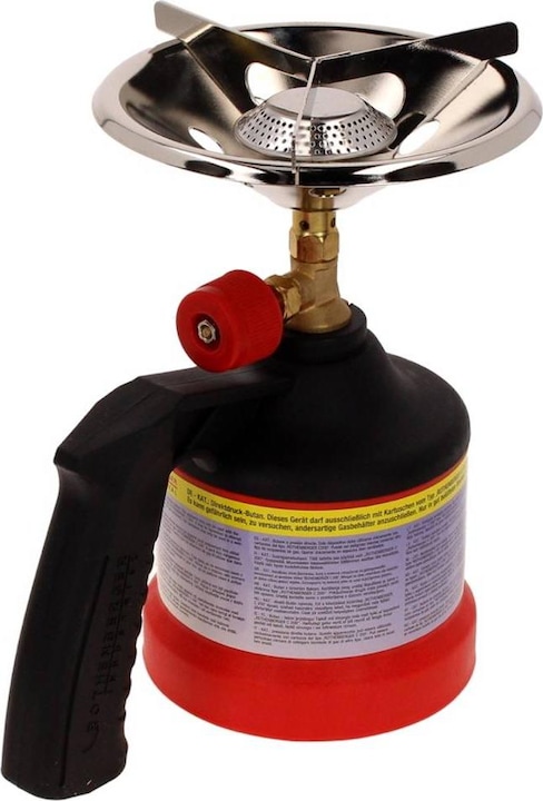 Actual product image Rothenberger Industrial Scout camping cooker, start-up with gas cartridge (not included in delivery).
