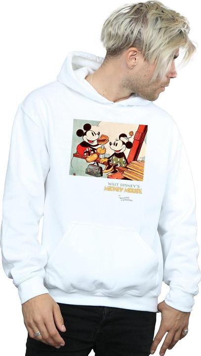 Actual product image Disney Mens Mickey Mouse Building A Building Hoodie (M)