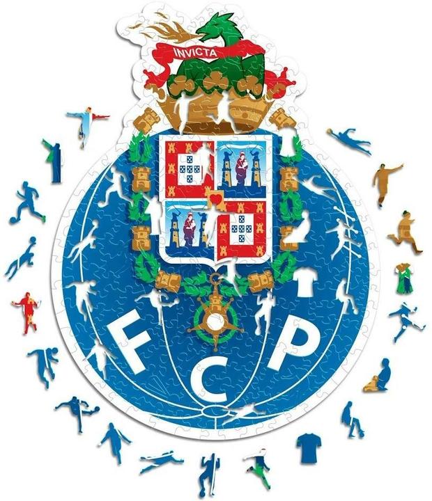 Produktbild Iconic FC Porto - Logo - Holz Puzzle Grösse M (270 Teile) (270 Teile)