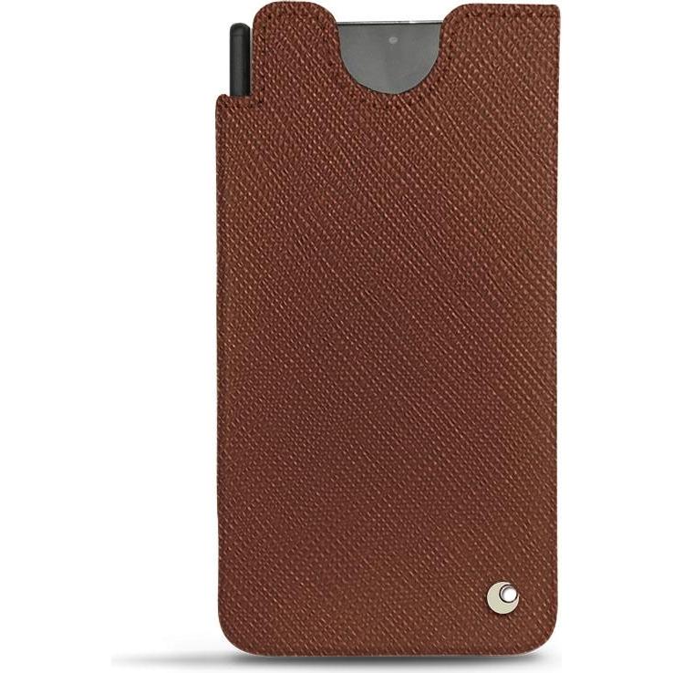 Noreve Lederschutzhülle (Samsung Galaxy S21 Ultra), Smartphone Hülle, Braun