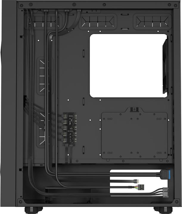 Produktbild Genesis Obudowa Diaxid 605F czarna (NPC-2046) (ATX, mATX, Mini-ITX)