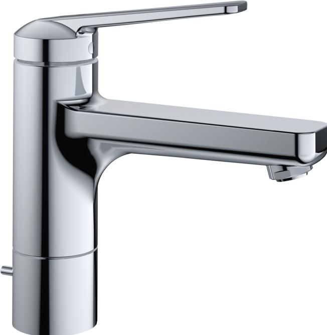 Image du produit KWC DOMO 6.0 Mitigeur de lavabo H187, bec pivotant A150, sans vidage, chromeline