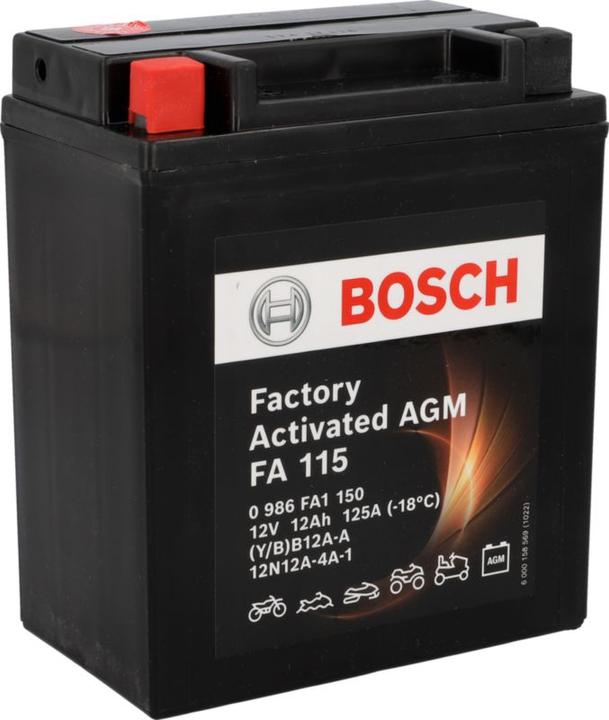 Actual product image Bosch Automotive FA115 AGM (12 V, 12 Ah, 125 A)