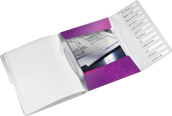 Produktbild Leitz WOW - Ordner mit Abteilungen (A4, 1x)