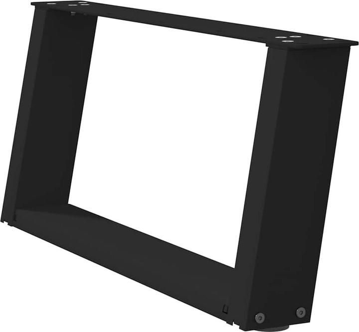 Immagine prodotto vidaXL Gambe del tavolino a U 2 pezzi nero 70x(30-31) cm gamba del tavolo in acciaio