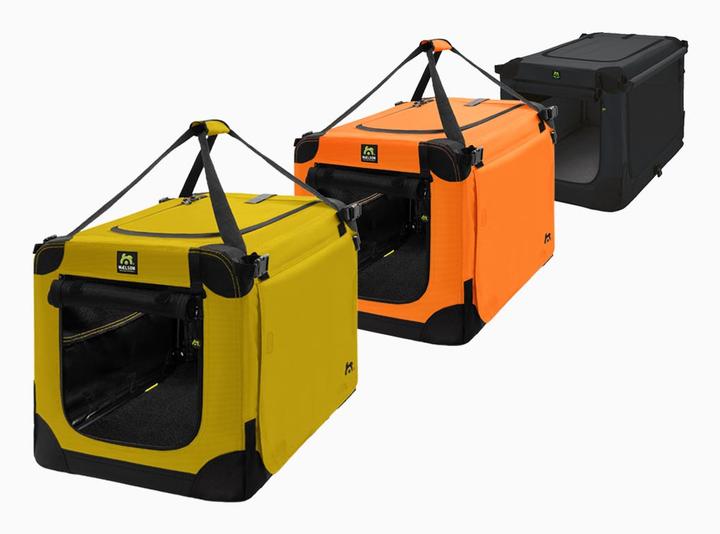 Produktbild Maelson Soft Kennel Hundebox in 3 Grössen - Saffron Yellow (Hund, Faltbar, Atmungsaktiv, Sicherheitsverschluss, Waschbar)
