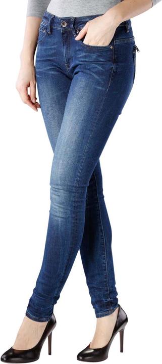 Actual product image G-Star Midge Zip Mid Skinny Jeans dark aged (W28/L30)