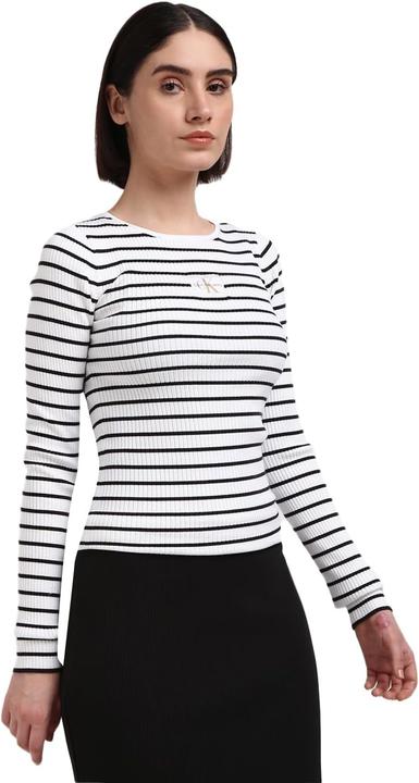 Produktbild Calvin Klein Gewebtes Etikett enge Strickjacke (XL)