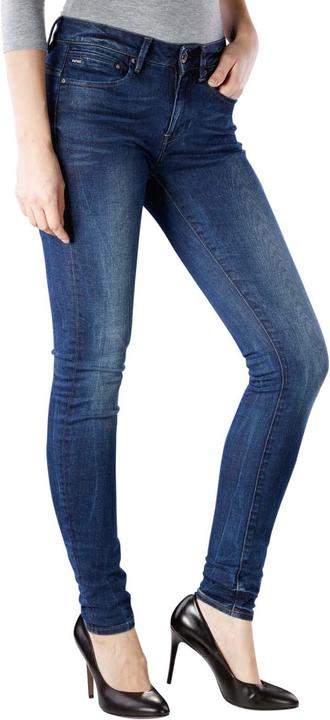 Actual product image G-Star Midge Zip Mid Skinny Jeans dark aged (W28/L30)
