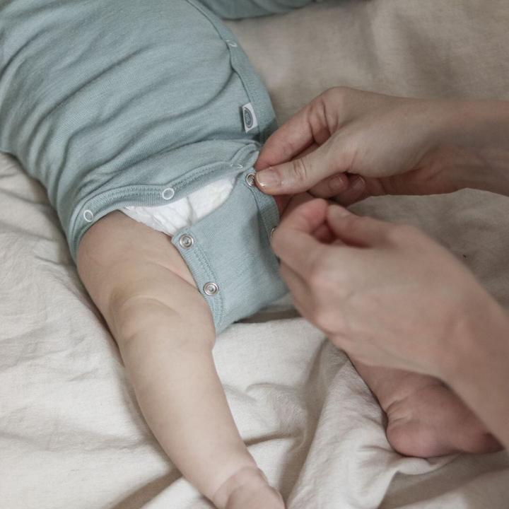 Actual product image Emma & noah Wolle-Seide Langarm-Wickelbody (50, 56)