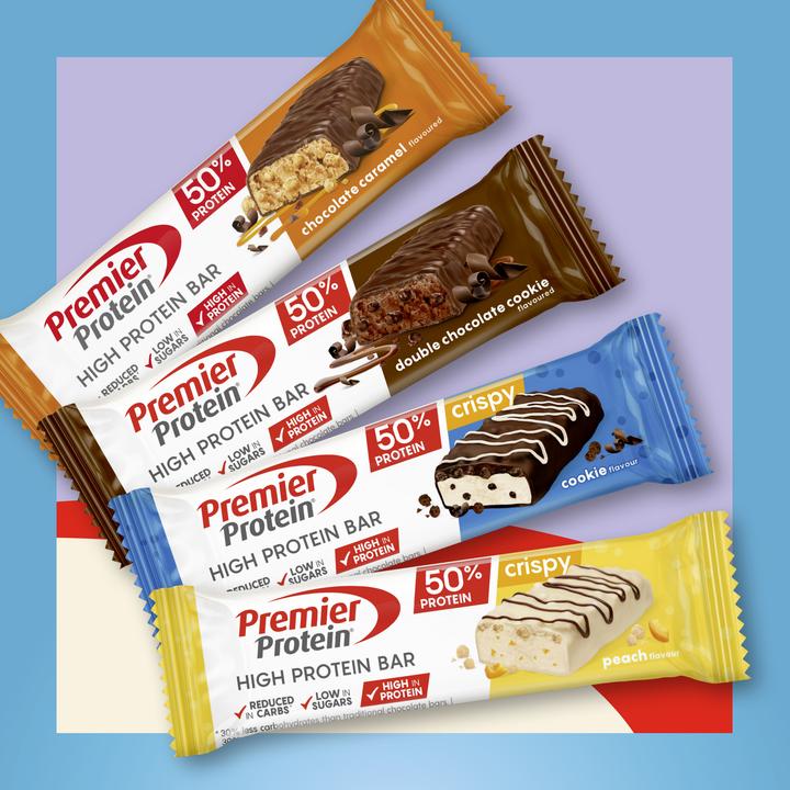 Premier Protein Protein Bar 50% Multiflavourbox (800 g, 20 Stk.)