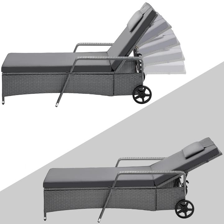 Actual product image Casaria Garden lounger (193 cm)