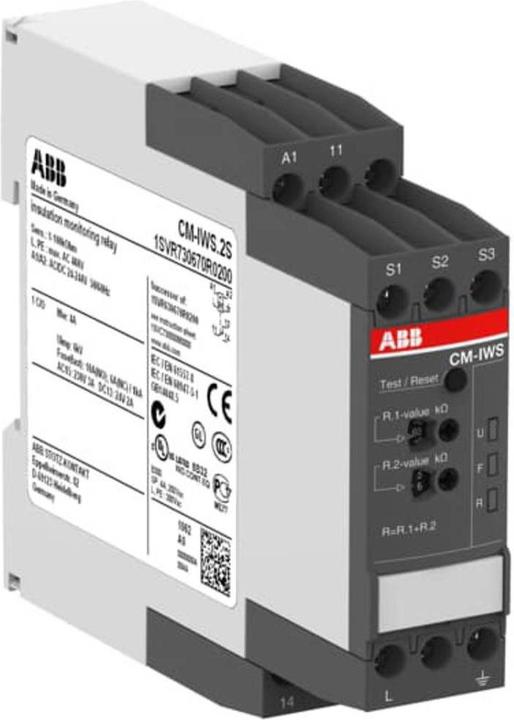 Actual product image ABB CM-IWS.2S Insulation monitoring relay