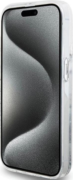 Productafbeelding Hello Kitty HKHCP13XLIKHET iPhone 13 Pro Max 6,7" srebrny/zilver hardcase Vloeibare Glitter Bedels Kitt (Apple iPhone 13 Pro Max)