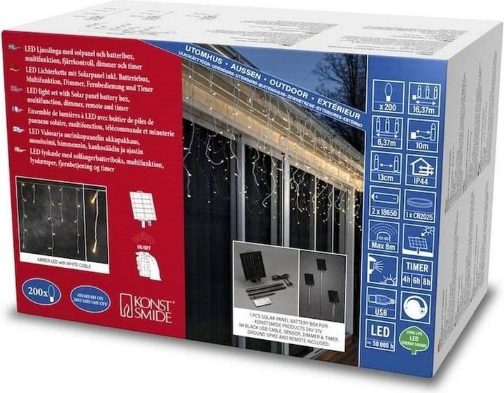 Produktbild Konstsmide Eisregen Lichtervorhang (16.37 m)