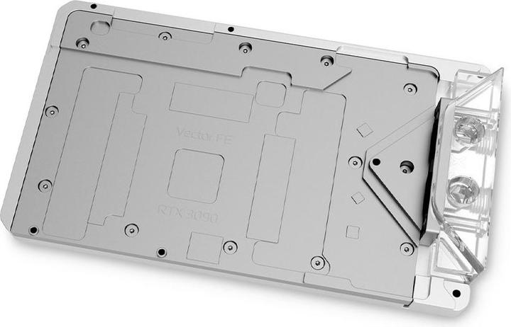 Actual product image EKWB EK Quantum Vector FE RTX 3090 D-RGB Active Backplate - Silver SE