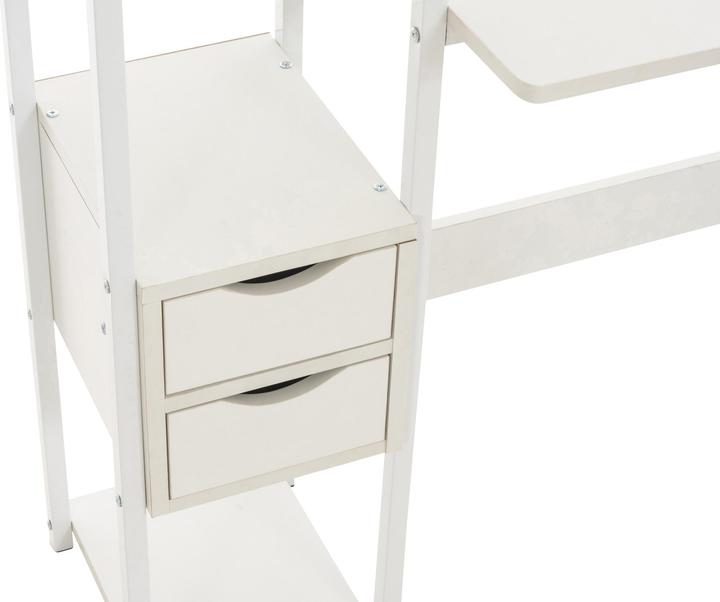 Actual product image CLP Widnes desk, white/white (124 x 40 x 111 cm)