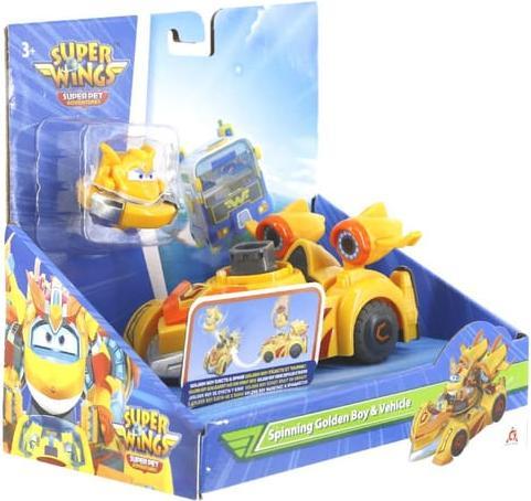 Actual product image Alpha Toys Spinning Golden Boy & vehicle