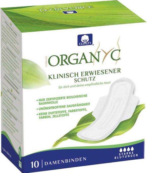 Produktbild Organyc Monatsbinden (10x)