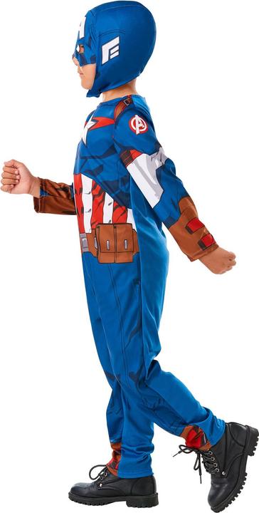 Immagine prodotto Rubies Costume da Capitan America 116cm 5-6 anni con maschera in tessuto (M)