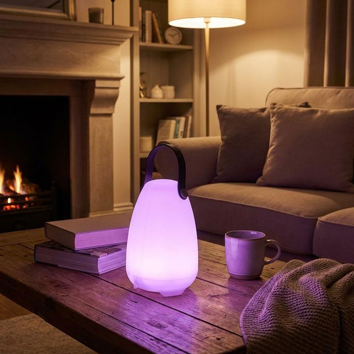 Immagine prodotto ProGarden Lampada da tavolo ricaricabile, 4 modalità di luce in bianco e 16 colori RGB