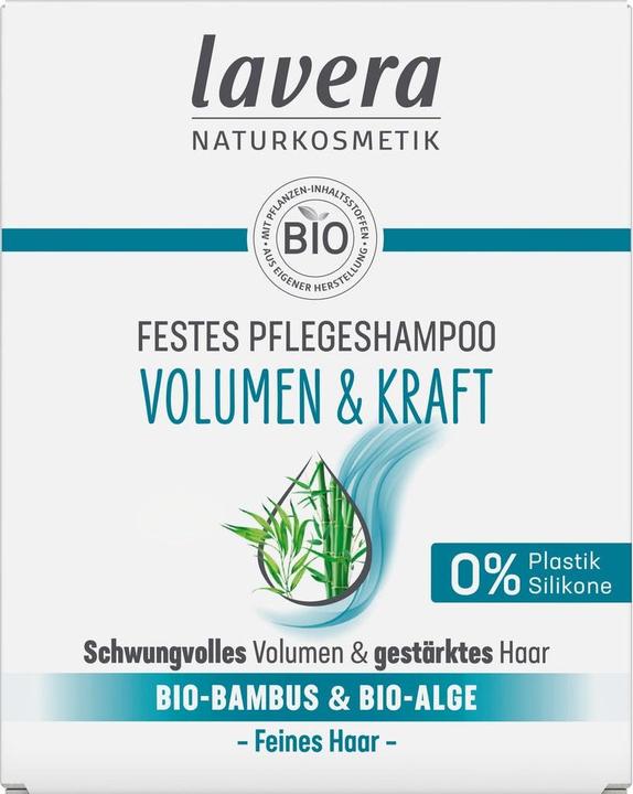 Actual product image Lavera Shampoo Solid Care Shampoo Volume & Strength 50 g (Solid shampoo, 50 g)