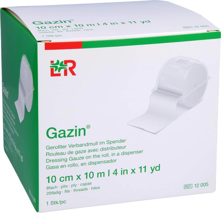Actual product image Gazin Rolled gauze in dispenser 10 cm x 10 m 8x, 1 pc. dressing