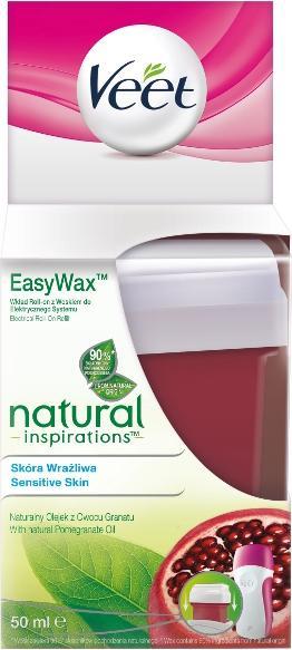 Veet Natural Inspirations Roll-on insert with wax Legs and Hands 50 ml (50 ml, 1 x)
