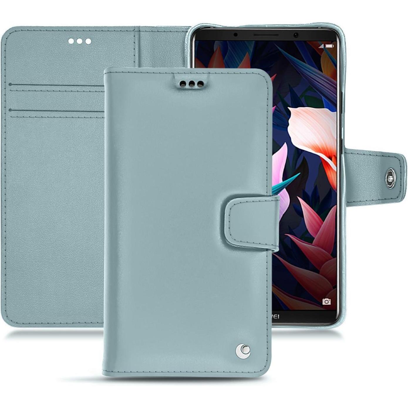 Noreve Lederschutzhülle Wallet (Huawei Mate 10 Pro), Smartphone Hülle, Blau