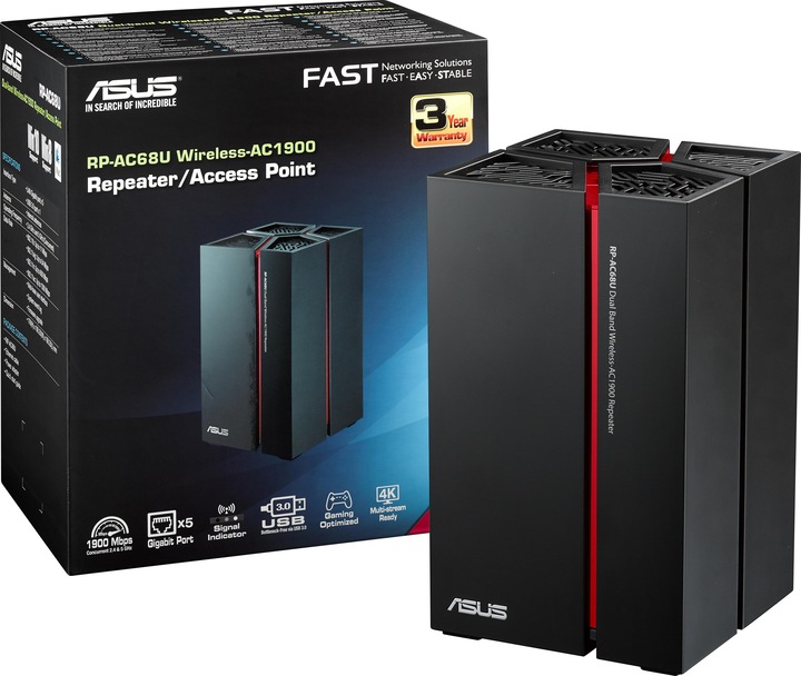 Produktbild ASUS Rp-Ac68u (1300 Mbit/s, 600 Mbit/s)