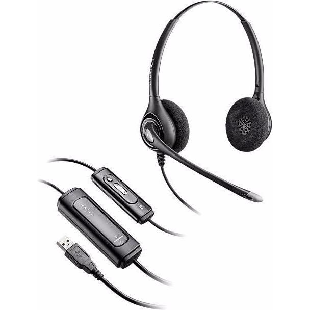 Thumbnail - Poly D261N (Kabelgebunden, USB-A), Office Headset, Schwarz