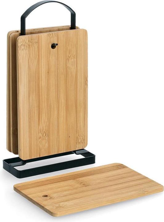 Actual product image Zeller Present Board stand set, 5-piece, bamboo/metal