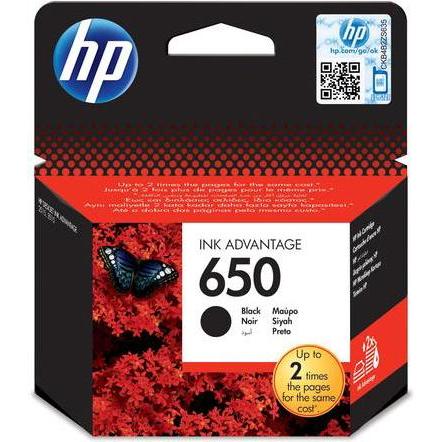 HP, Druckerpatrone, 650 Black Original Ink Advantage Cartridge (BK)