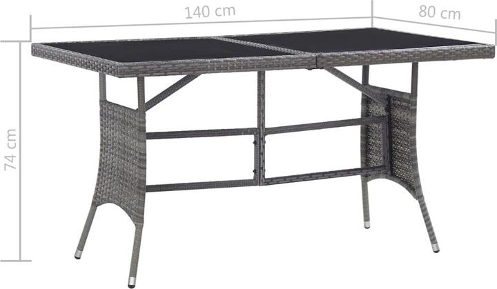 Produktbild vidaXL Gartentisch (140 x 80 x 74 cm)