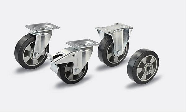 Produktbild Proroll Elastik-Vollgummi-Reifen, schwarz