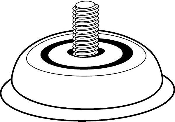 Image du produit Proroll Jeu de pneus en élastomère thermoplastique, avec vis sans tête