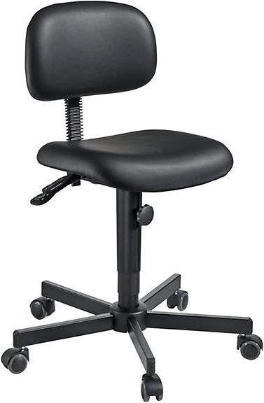 kaiserkraft Arbeitsdrehstuhl mit Kunstlederbezug (48 - 60 cm)