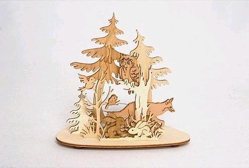Actual product image Kuhnert Tealight holder Forest Animals