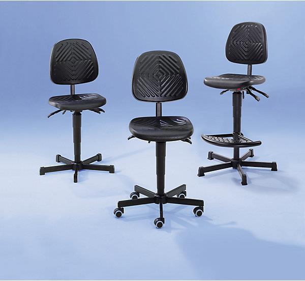 Produktbild Meychair Arbeitsdrehstuhl, gepolstert mit PU-Schaum, Gasfeder-Höhenverstellung