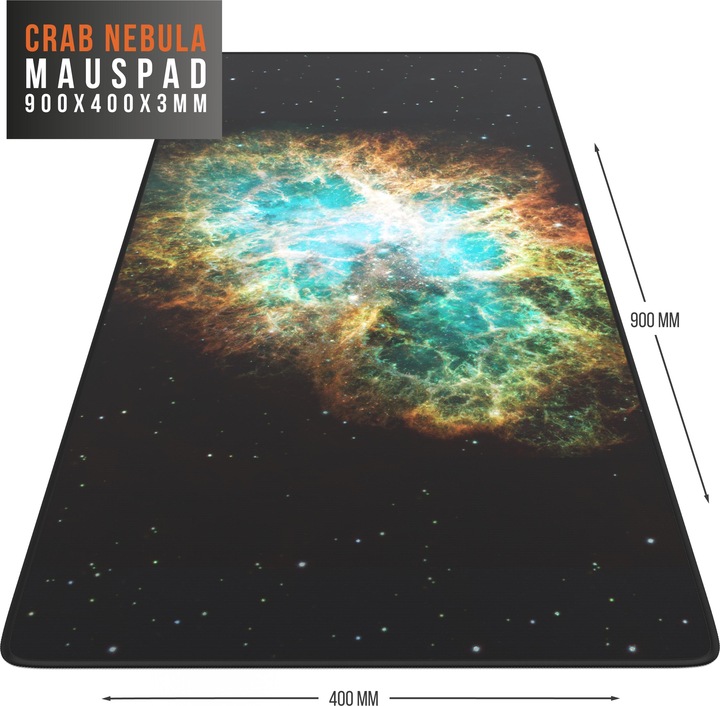 Produktbild CSL Gaming Mauspad, XXL Mausmatte 900 x 400mm, Präzision & Geschwindigkeit, Galaxie (XXL)