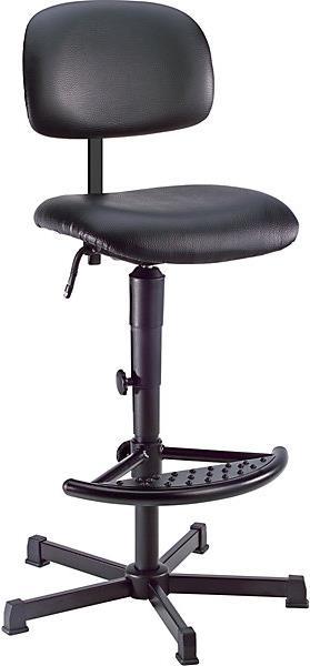 Produktbild kaiserkraft Arbeitsdrehstuhl mit Kunstlederbezug